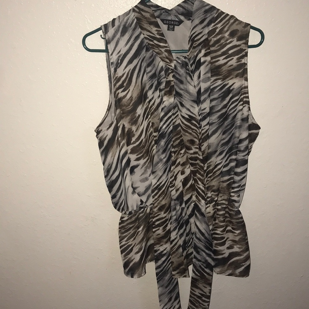 Zebra Print Blouse